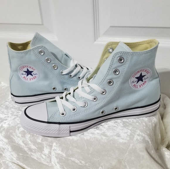 sky blue converse high tops